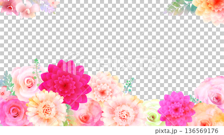 colorful flower background 136569176