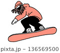 スノーボード_女_カラー 136569500
