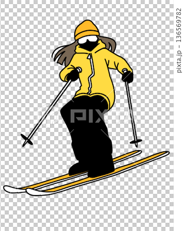 Skiing_Women_Color Skiing_Women_Color 136569782