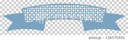 Simple and cute pique ribbon, blue 2 Simple and cute pique ribbon, blue 2 136570391