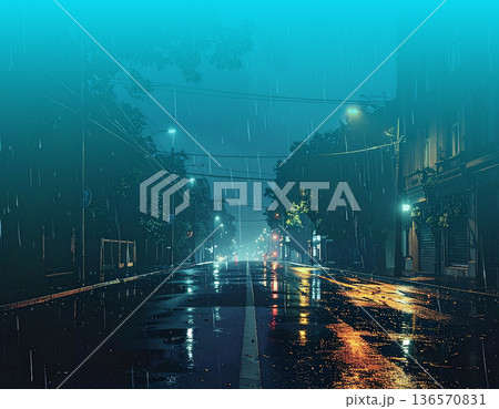 Nocturnal Rain Reflections I — Prologue 136570831