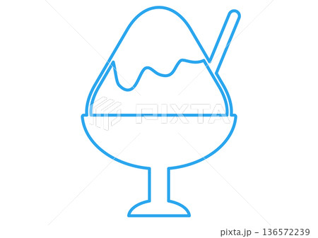 フラッペ・デザート・かき氷・暑中見舞いや夏休みイメージ・夏祭りやスイーツ情報・カフェメニュー 136572239