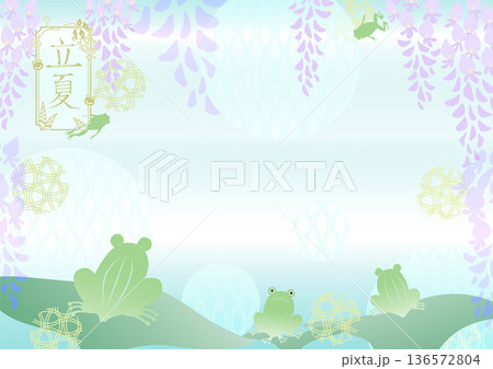 立夏のイメージイラスト（二十四節気・四立） 136572804