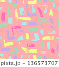 Light Pink Dry Brush Seamless Pattern 136573707