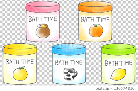 Simple and relaxed bath salt bottle set 1 - Analog style Simple and relaxed bath salt bottle set 1 - Analog style 136574810
