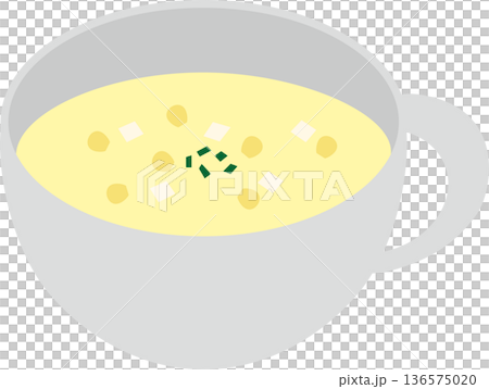 コーンスープのイラスト素材 コーンスープのイラスト素材 136575020