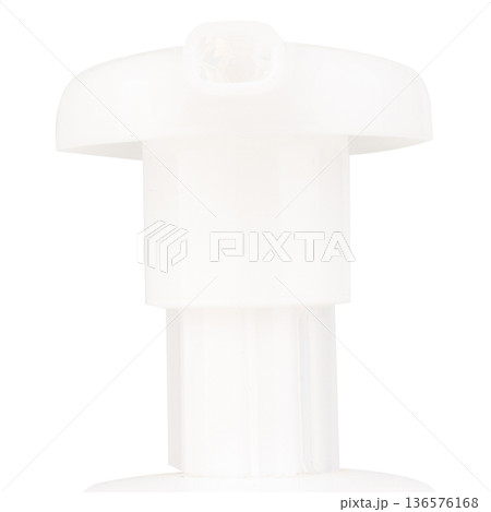 pump dispenser isolated on white background closeup pump dispenser isolated on white background closeup 136576168