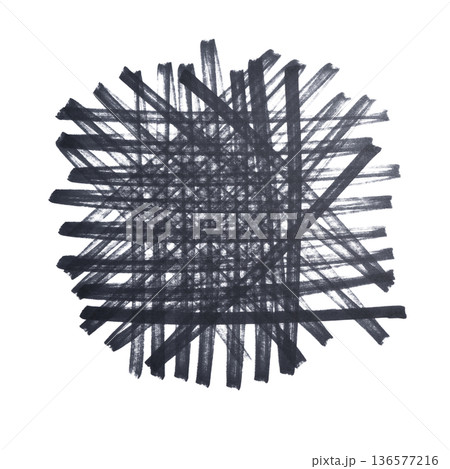 a crisscross pattern drawn with a black marker 136577216