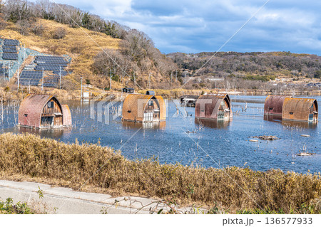 水没したリゾート施設7　岡山県瀬戸内市 136577933