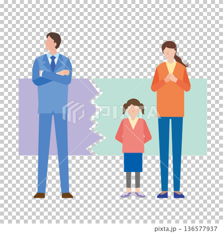 家庭關係中的裂痕 136577937