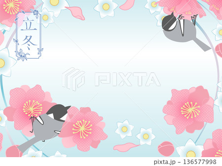 立冬のイメージイラスト （二十四節気・四立） 136577998