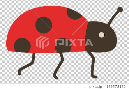 可愛的瓢蟲向量圖 可愛的瓢蟲向量圖 136578122