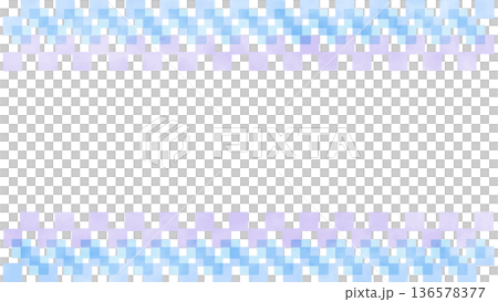 水彩風の水色フレーム　四角 136578377