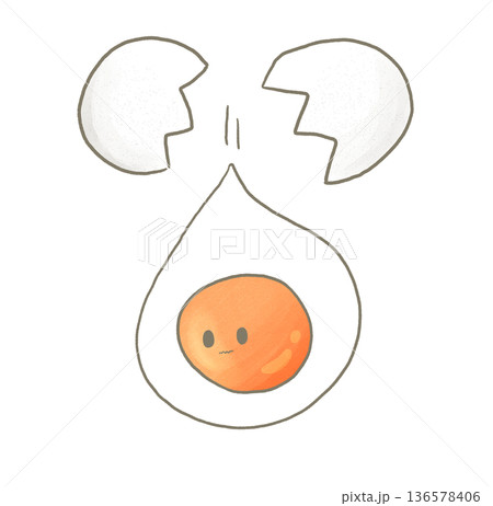 R:もっとメルヘンな卵料理☆生卵　割る③ 136578406