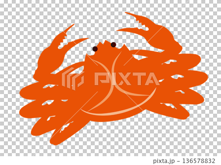 紅蟹插畫素材 136578832