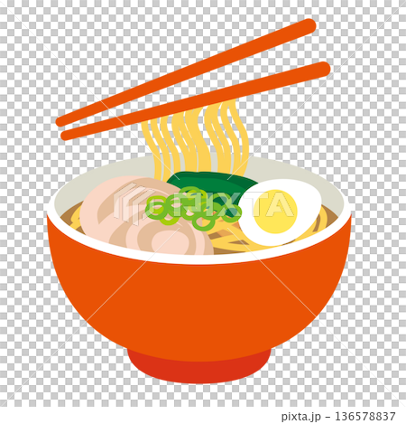 ラーメンのイラスト素材 ラーメンのイラスト素材 136578837