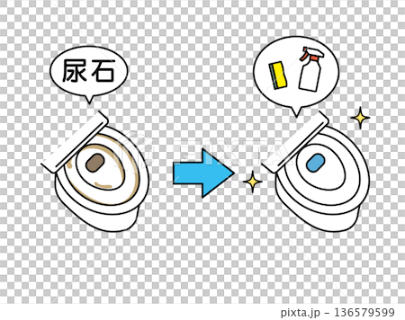 Toilet cleaning illustration Toilet cleaning illustration 136579599