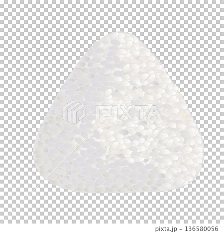 三角おにぎりのイラスト 136580056