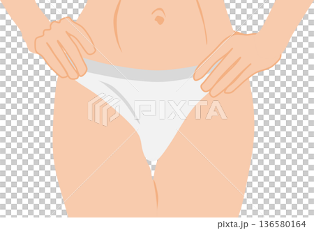 成功節食的女人的插圖 136580164