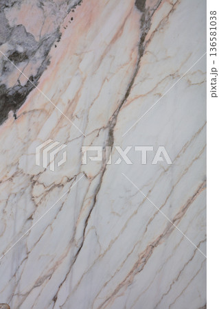 Calacatta Creme marble texture in beige tone, natural background. Calacatta Creme marble texture in beige tone, natural background. 136581038