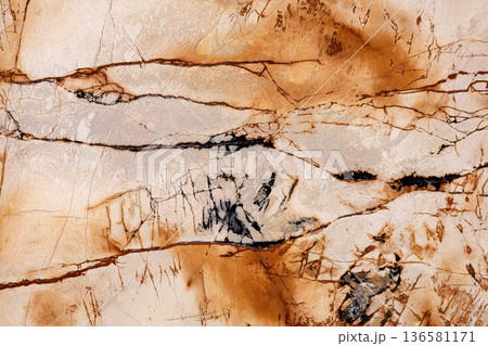 Roma Imperiale - natural calcite background in beautiful light beige tone, texture for your new design look. Roma Imperiale - natural calcite background in beautiful light beige tone, texture for your new design look. 136581171