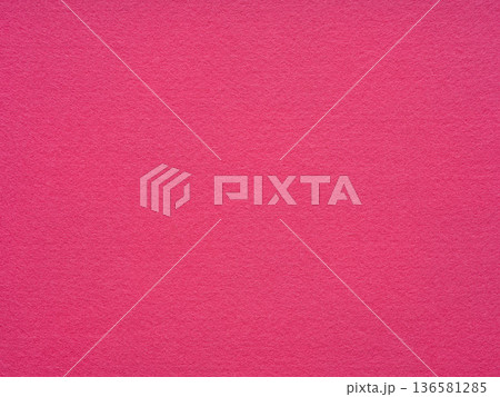 Magenta, hot pink felt texture close-up. Handicraft concept, patchwork, designs decoration, background concepts, text, lettering or art work. Surface of felted material texture, abstract backdrop. 136581285
