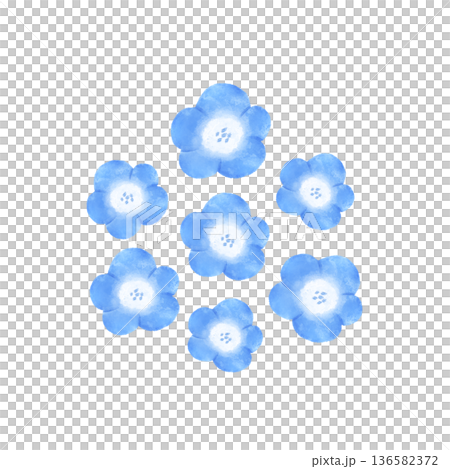 水彩風格的粉蝶插圖 136582372