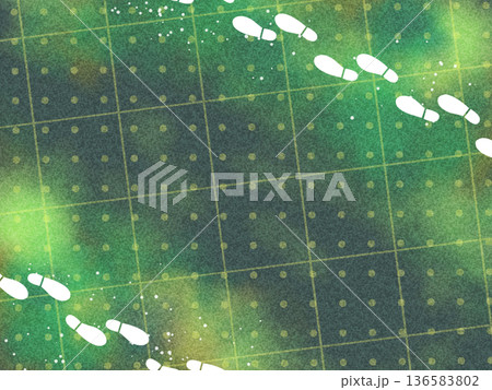 鉄板の上の足跡 136583802