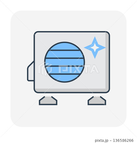 Clean Air Condenser Icon 136586266