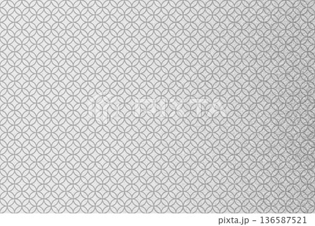 キラキラ輝く繊細な銀色の模様に灰色の七宝柄を重ねた背景画像4 キラキラ輝く繊細な銀色の模様に灰色の七宝柄を重ねた背景画像4 136587521