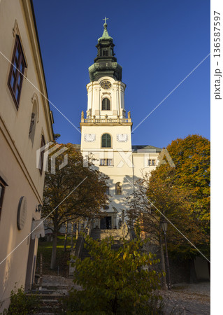 Saint Emmeram's Cathedral tower in Nitra Castle complex 136587597