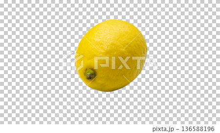 Fresh lemon close-up (transparent background) Fresh lemon close-up (transparent background) 136588196