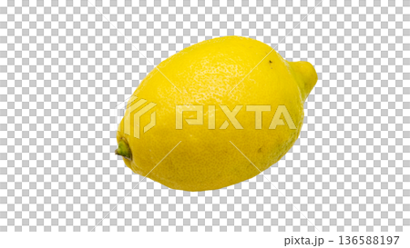 Fresh lemon close-up (transparent background) Fresh lemon close-up (transparent background) 136588197