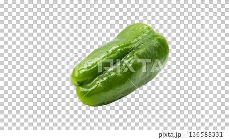 Bell peppers, fresh vegetable ingredients (transparent background) 136588331