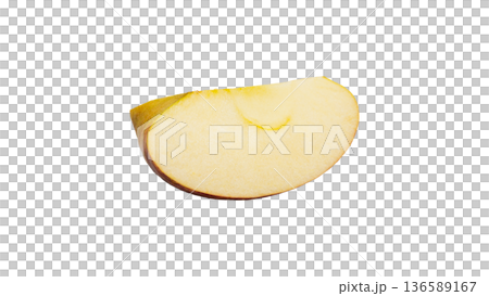 Apple cut cross section macro photography (transparent background) Apple cut cross section macro photography (transparent background) 136589167