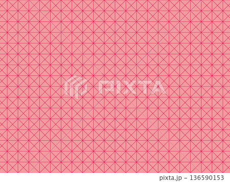 ピンク色の斜方眼の背景 136590153