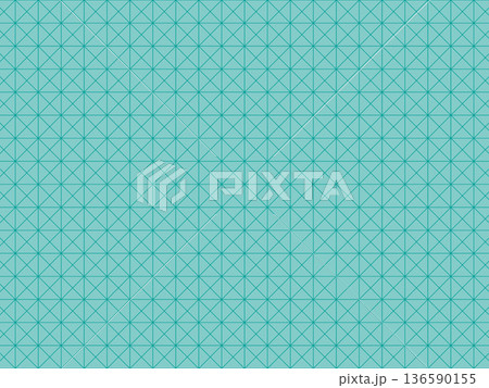 青緑色の斜方眼の背景 136590155