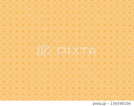 オレンジ色の斜方眼の背景 136590156