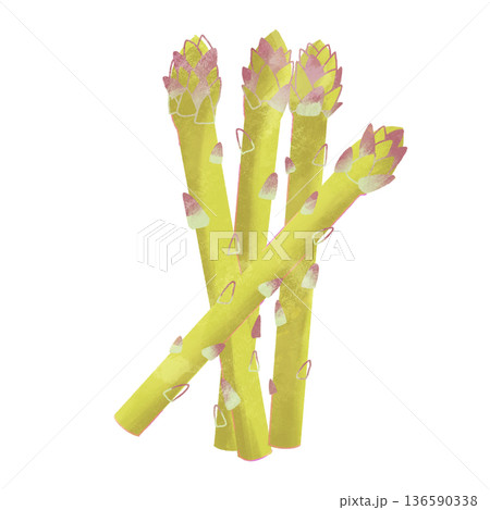 緑のアスパラガス 136590338