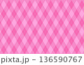 ピンクのアーガイル柄のベクター背景イラスト素材 ピンクのアーガイル柄のベクター背景イラスト素材 136590767