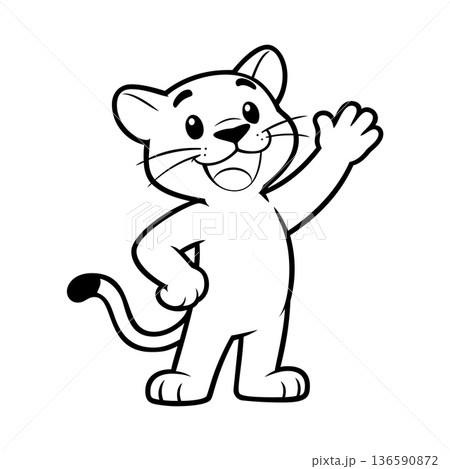 puma mascot logo design vector template puma mascot logo design vector template 136590872
