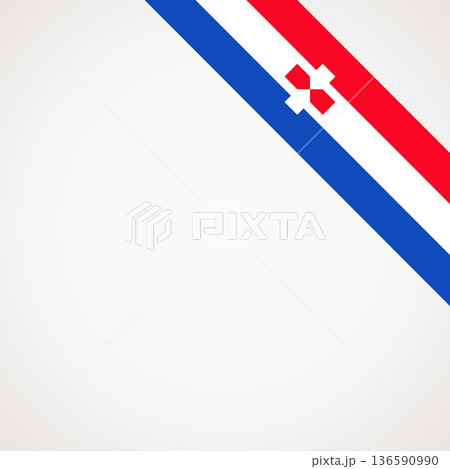 Corner ribbon flag of Zaanstad Corner ribbon flag of Zaanstad 136590990