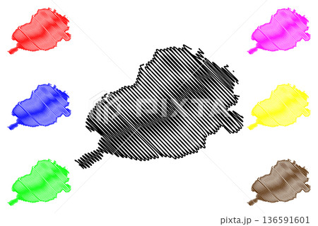 Bohol island (Southeast Asia, Republic of the Philippines, Visayan Islands or archipelago) map vector illustration, scribble sketch Bohol map Bohol island (Southeast Asia, Republic of the Philippines, Visayan Islands or archipelago) map vector illustration, scribble sketch Bohol map 136591601