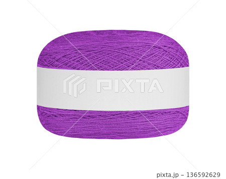 Purple Ball of Yarn with Blank Label 136592629