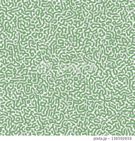 seamless abstract turing pattern in the form of green maze, reaction diffusion organic lines texture vector illustration seamless abstract turing pattern in the form of green maze, reaction diffusion organic lines texture vector illustration 136592658