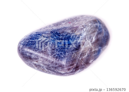 Macro mineral stone sapphire on white background Macro mineral stone sapphire on white background 136592670