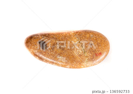 Macro mineral stone jasper on a white background Macro mineral stone jasper on a white background 136592733
