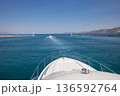At the exit from the Corinth Canal to the Gulf of Corinth in the Ionian Sea, Greece. Horizontal. 136592764