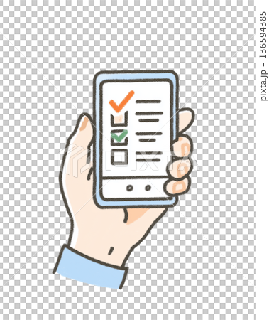 一手觸摸智慧型手機的特寫鏡頭 136594385