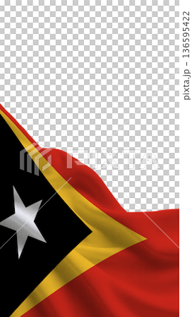East Timor flag representing national pride and sovereignty during celebrations 136595422